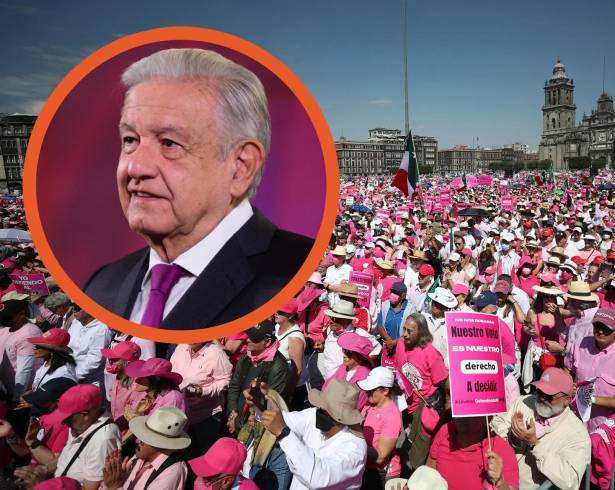 El presidente López Obrador reconoció que hubo un lleno total en el Zócalo de la Ciudad de México, sin embargo esto fue derivado a los manifestantes que ya estaban en la explanada.