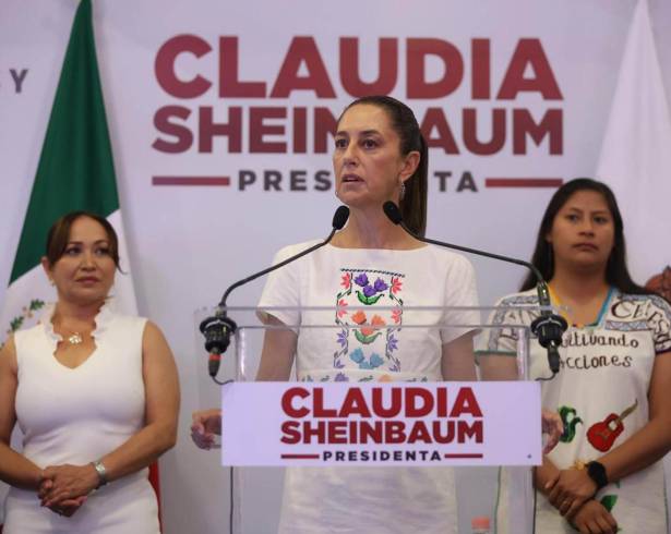 ‘Tiene todo el derecho a participar’: Descarta Claudia pedirle a Máynez declinar por ella