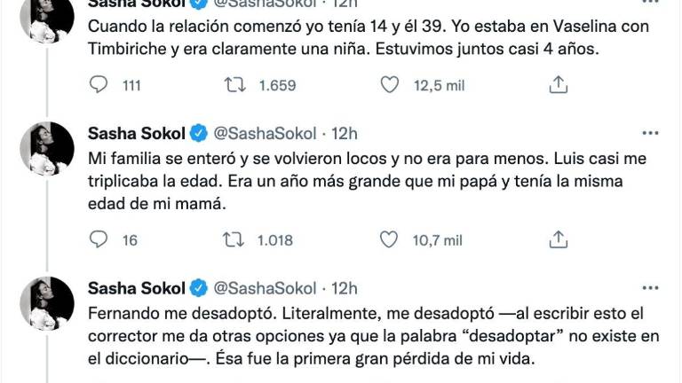 Una de las confesiones más tristes de Sasha es cuando habla sobre su padrastro, quien la “desadoptó”. $!Una de las confesiones más tristes de Sasha es cuando habla sobre su padrastro, quien la “desadoptó”.