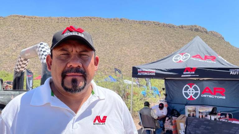 $!Además de ser embajador de la marca Minelab, Antonio Caldera es detectorista y sube contenido contenido a su canal de YouTube de las prospecciones que realiza en Zacatecas y la región.