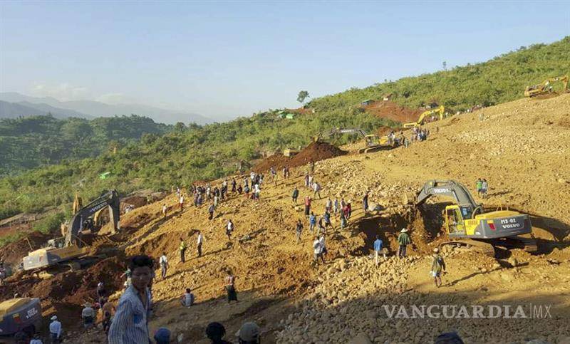 $!Deslave en Birmania deja al menos 91 muertos