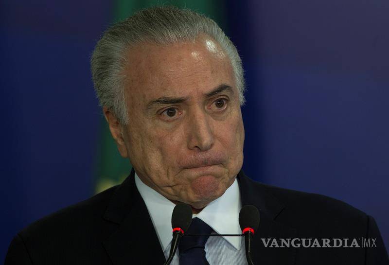 $!Congreso de Brasil salva a Michel Temer de ir juicio por corrupción