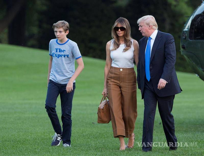 $!Melania Trump y su hijo Barron se mudan a la Casa Blanca