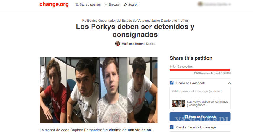 $!Activista lanza petición en Change.org para detener a &quot;Los Porkys&quot;