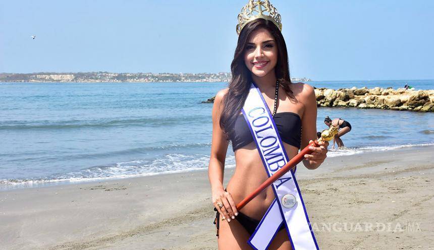 $!La tremenda cara de disgusto de una modelo tras ser eliminada en Miss Colombia