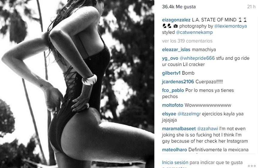 $!Eiza González muestra torneado trasero en Instagram
