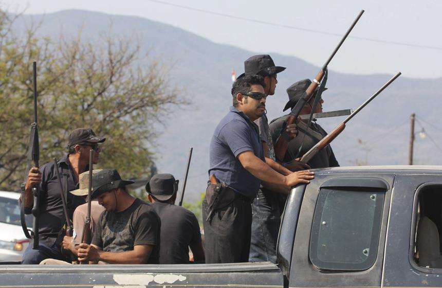 Continúa en operación autodefensa de Aquila Michoacán