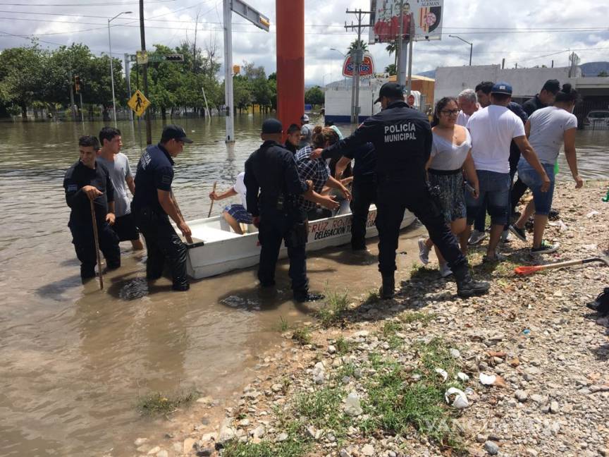 $!Se mantiene contingencia por fuertes lluvias en Torreón, Coahuila; evacúan a más de 200 familias de sus domicilios