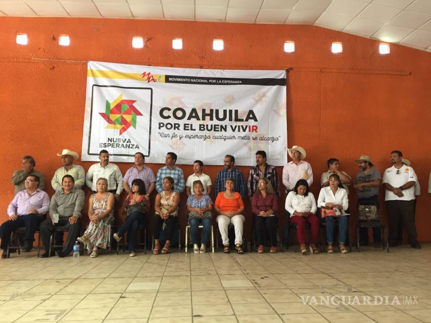 $!Rene Bejarano visita Castaños para la creación de comités a través de su Movimiento Nacional por la Esperanza
