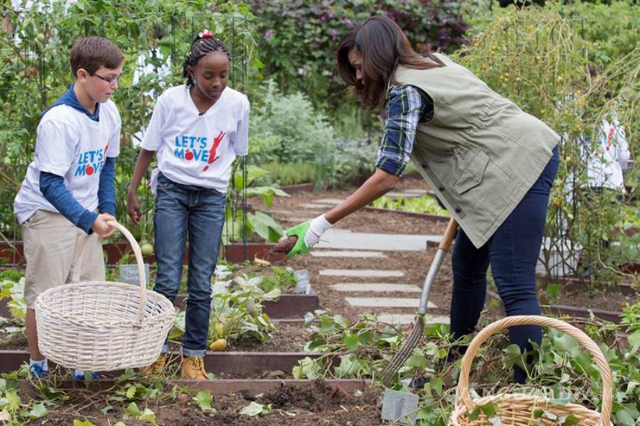$!Michelle Obama recolecta su última cosecha en la Casa Blanca