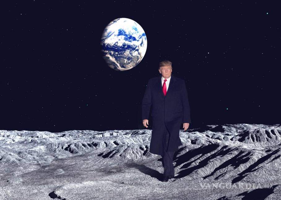 $!Trump quiere reconquistar la Luna y apoderarse de la minería espacial