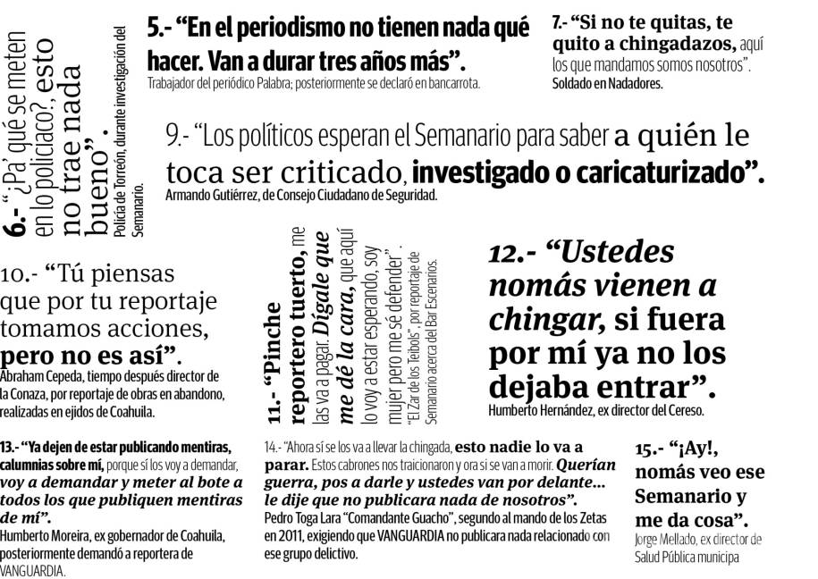 $!Vanguardia: 41 motivaciones para un periodismo libre