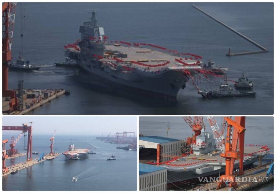 $!Presenta China su primer portaaviones construido íntegramente en el país