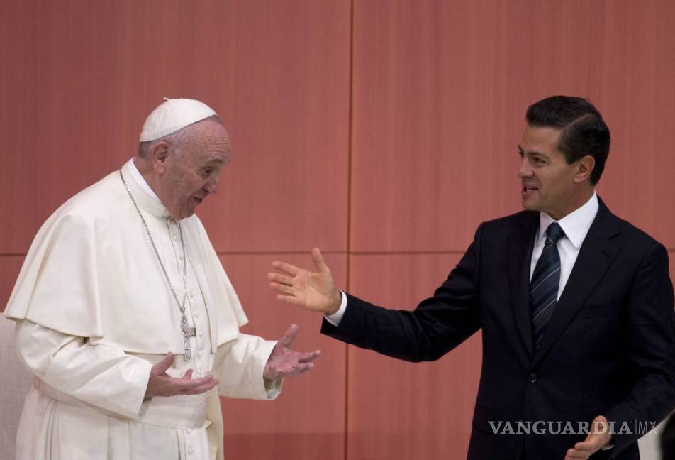 $!Peña Nieto describe al papa Francisco como un &quot;líder sensible y visionario&quot;