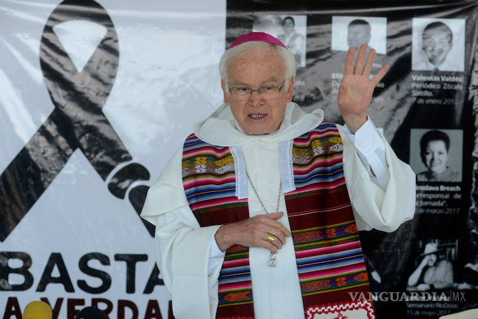 $!Obispo Vera se une a protestas por agresiones a periodistas