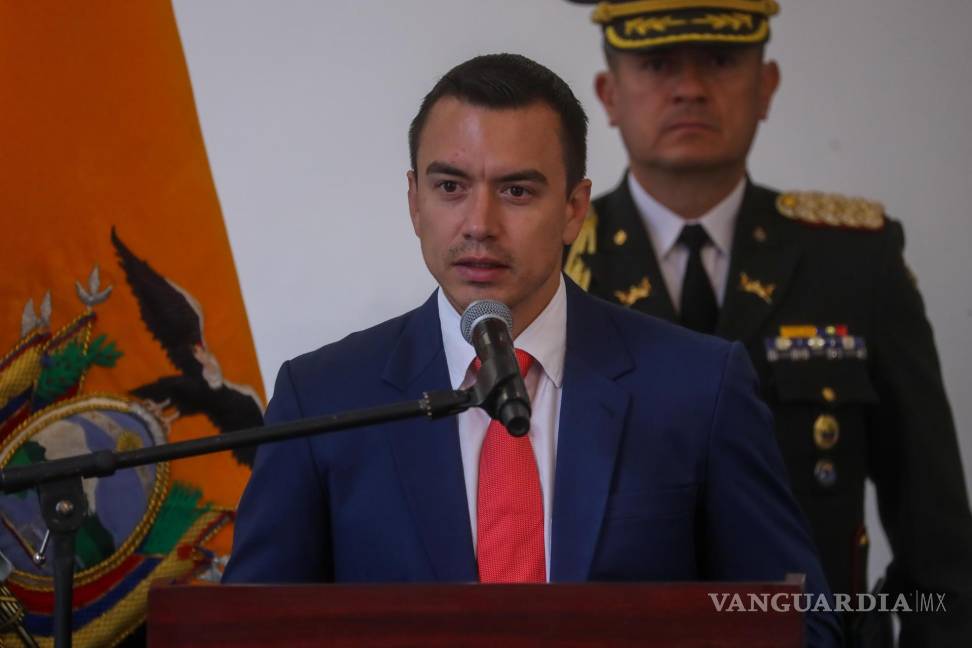 $!El presidente de Ecuador, Daniel Noboa, participa en una ceremonia en Quito, Ecuador.