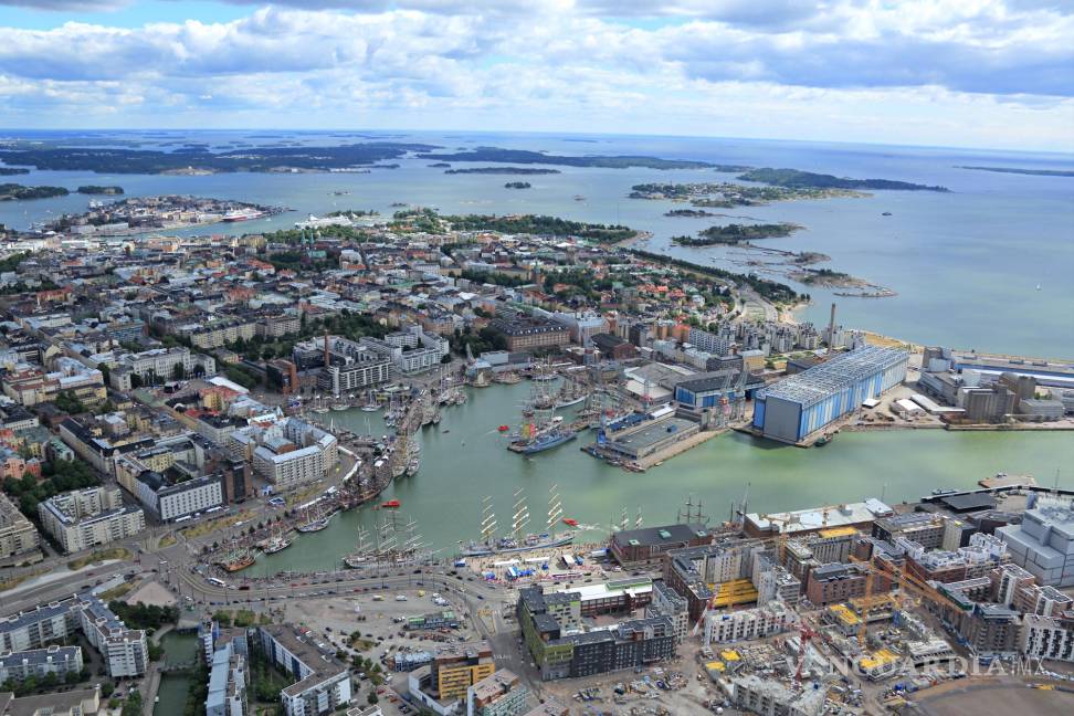 $!Vista aérea de Helsinki, que se ha convertido en una de las grandes ciudades donde se concentra la creación de gran número de juegos para móviles.