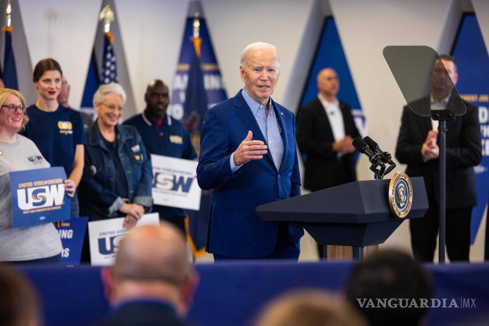 $!Joe Biden anuncióque triplicará los aranceles que ya pesan sobre el acero y el aluminio procedentes de China.