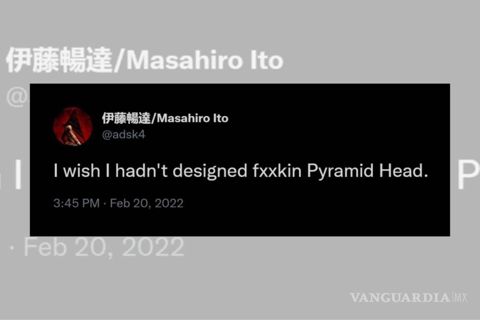 $!Al entrar a la página web podemos ver el mensaje de Masahiro Ito, diseñador de Pyramid Head, quien hace unas semanas lamentó haber diseñado al personaje.