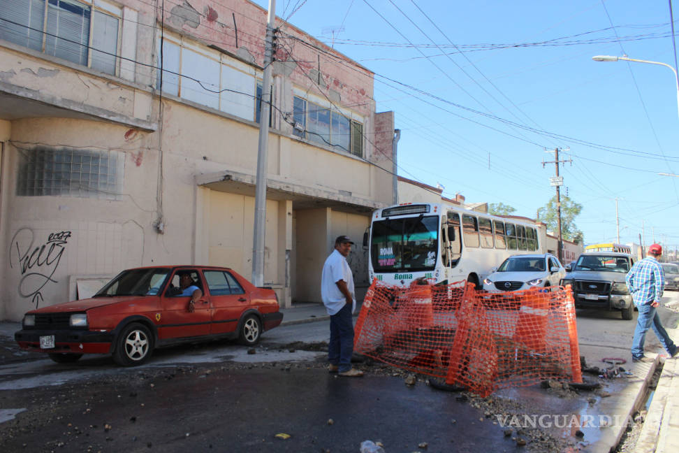 $!Hay 37 megabaches en la calle Xicoténcatl en zona centro de Saltillo