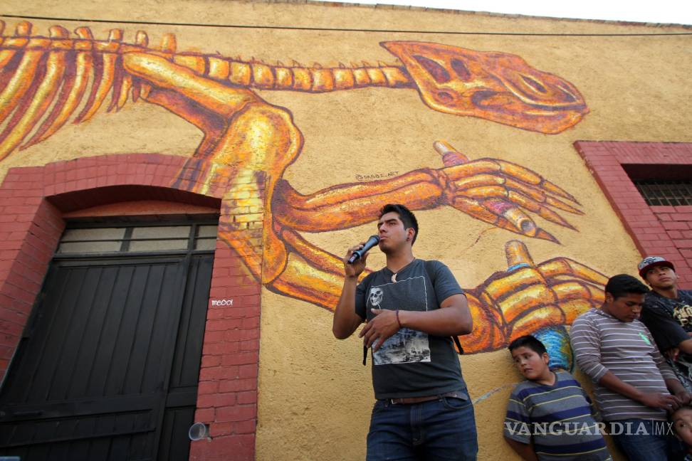 $!Convierten al barrio Águila de Oro de Saltillo, en galería de murales
