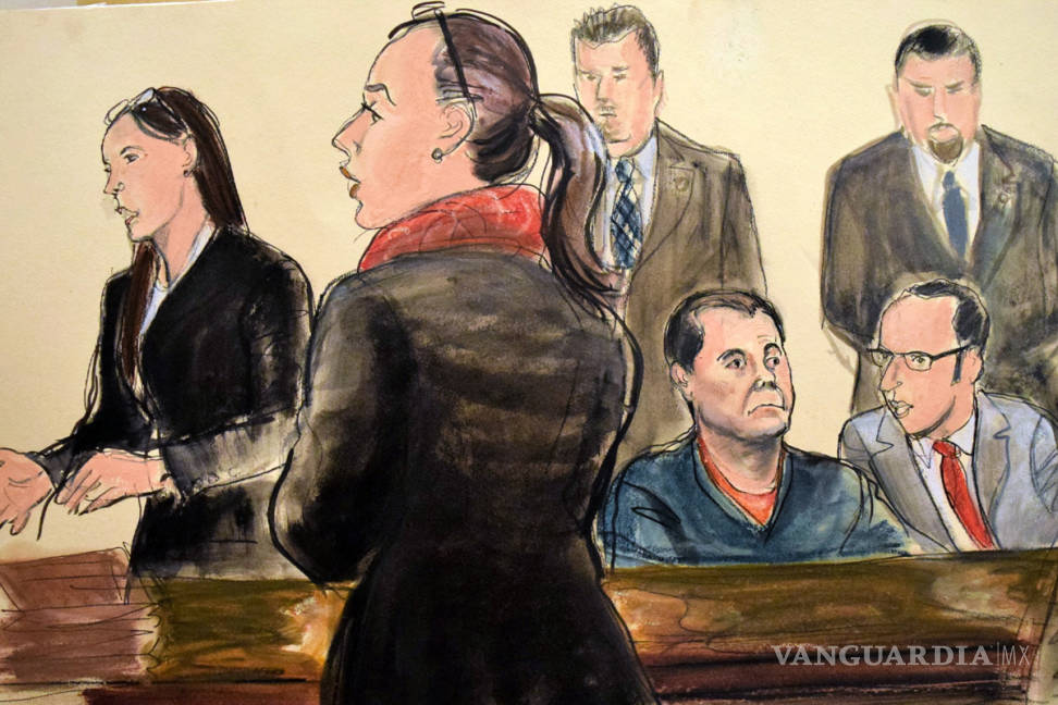 $!Con su esposa Emma Coronel presente, ‘El Chapo’ comparece ante tribunal en NY