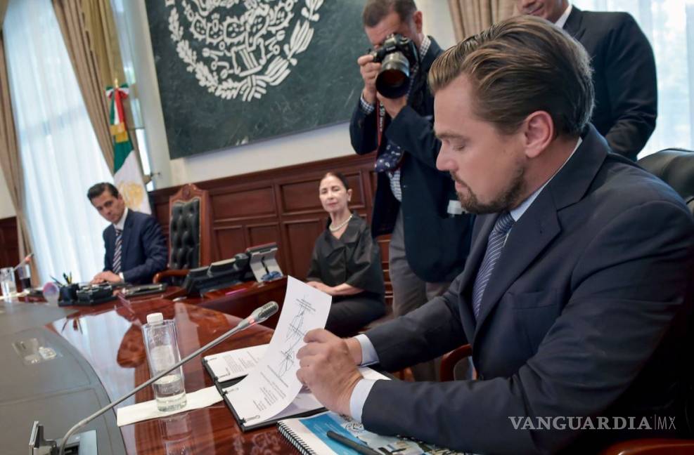 $!Un honor trabajar con Peña Nieto, líder en conservación de ecosistemas: Leonardo DiCaprio