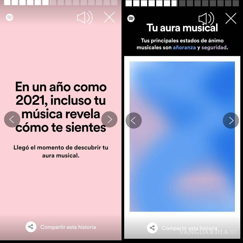 $!Spotify decidió analizar nuestros estados de ánimo y las vibraciones de las canciones que hemos estado buscando y escuchando para traducirlos en un colorido y estéticamente agradable retrato de nuestra aura.