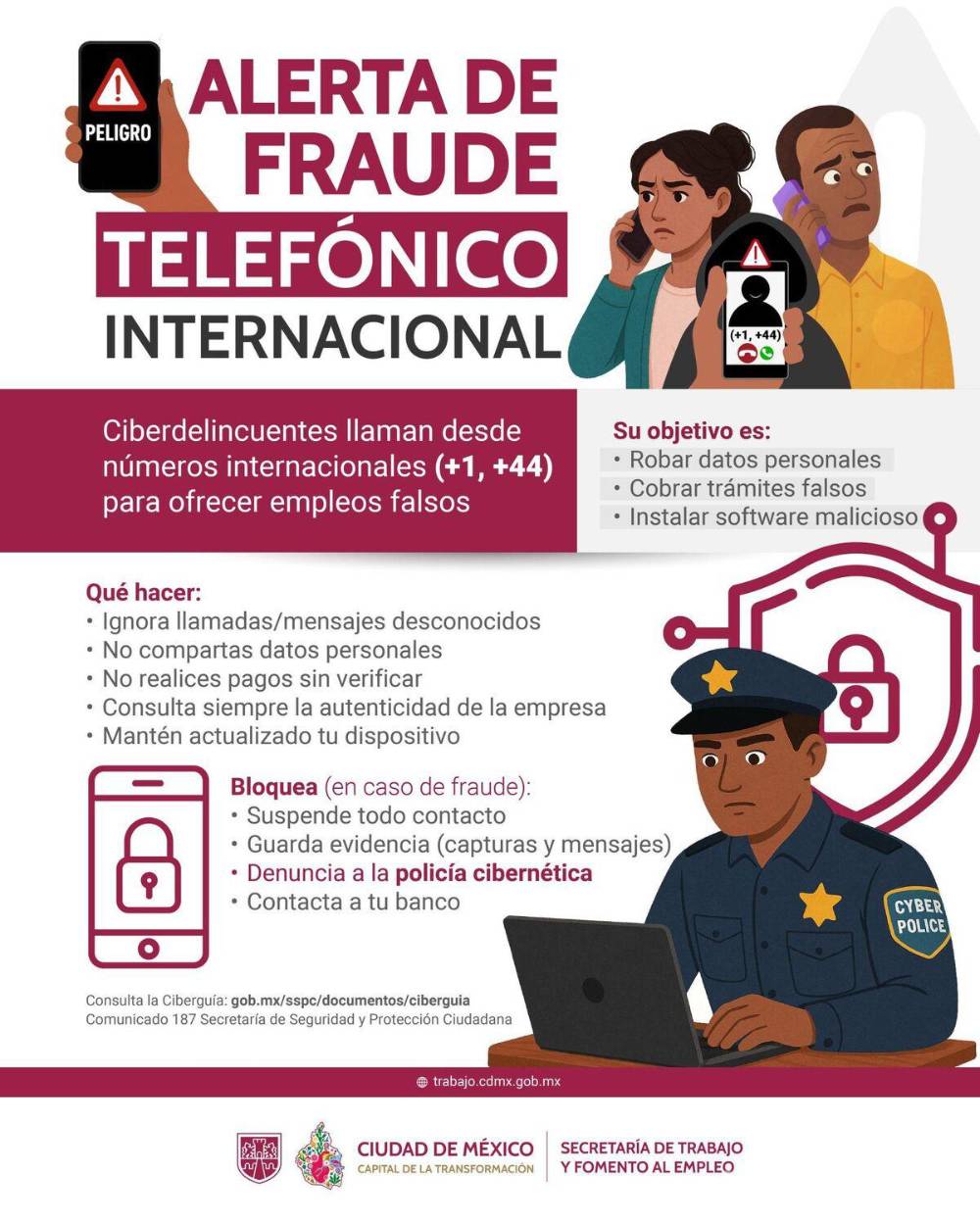 Policía Cibernética alerta por fraudes en llamadas internacionales con ...