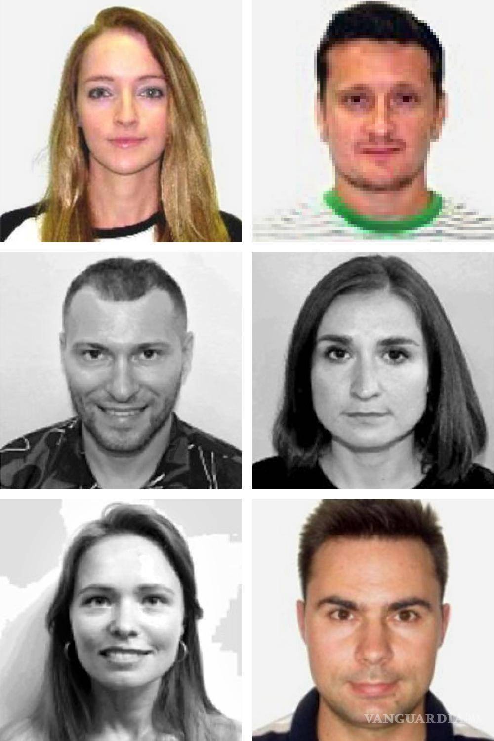 $!Seis espías rusos, en el sentido de las agujas del reloj desde la esquina superior izquierda: Yekaterina Leonidovna Danilova, Vladimir Aleksandrovich Danilov, Olga Igorevna Tyutereva, Aleksandr Andreyevich Utekhin.