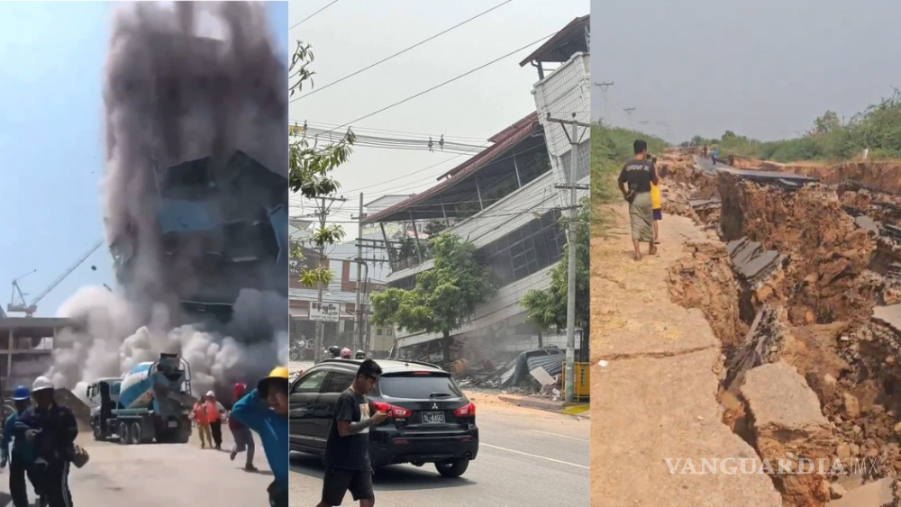 Así se vivió el sismo de 7.7 que azotó a Birmania, Tailandia y China ...