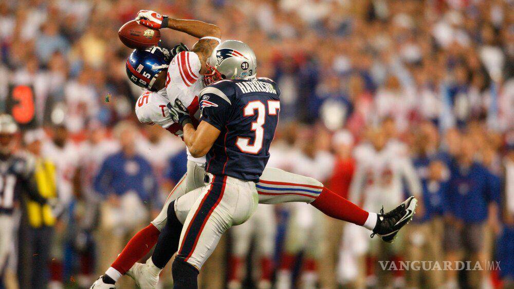 $!La atrapada de David Tyree, conocida como “The Helmet Catch”, es considerada una de las mejores jugadas en la historia del Super Bowl.