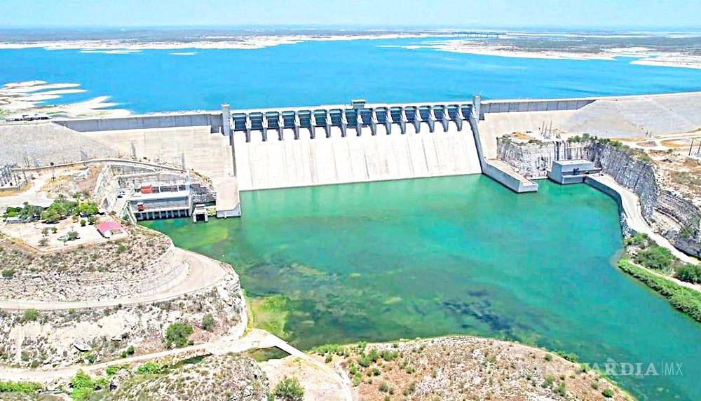 $!Vista del vaso de la Presa Amistad, en Acuña, Coahuila