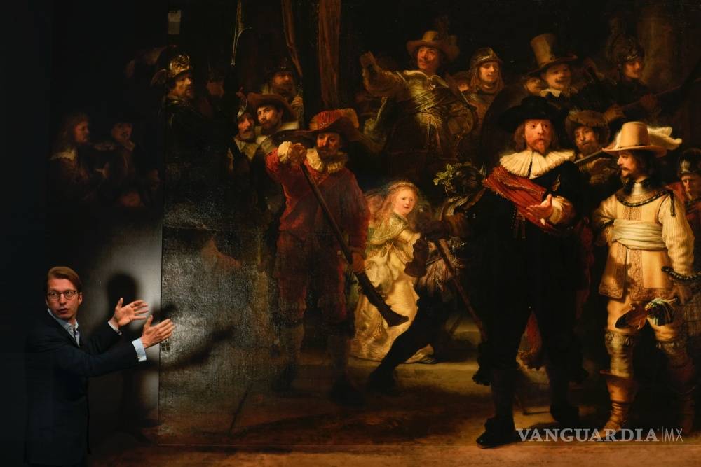 $!Con inteligencia artificial reconstruyen versión original de “Ronda de Noche” de Rembrandt