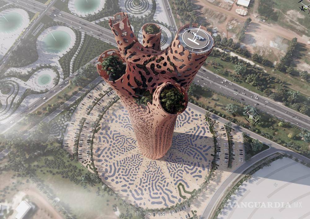$!La futura 'Torre de la Vida', a vista de pájaro.