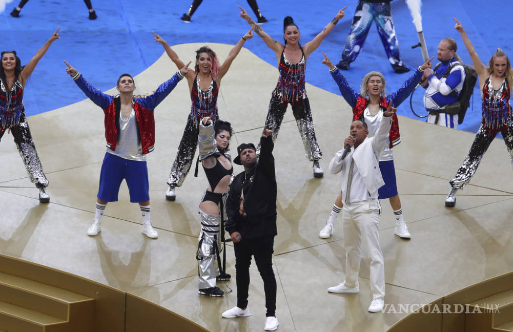 $!Nicky Jam hace guiño a J Balvin en clausura de Rusia 2018