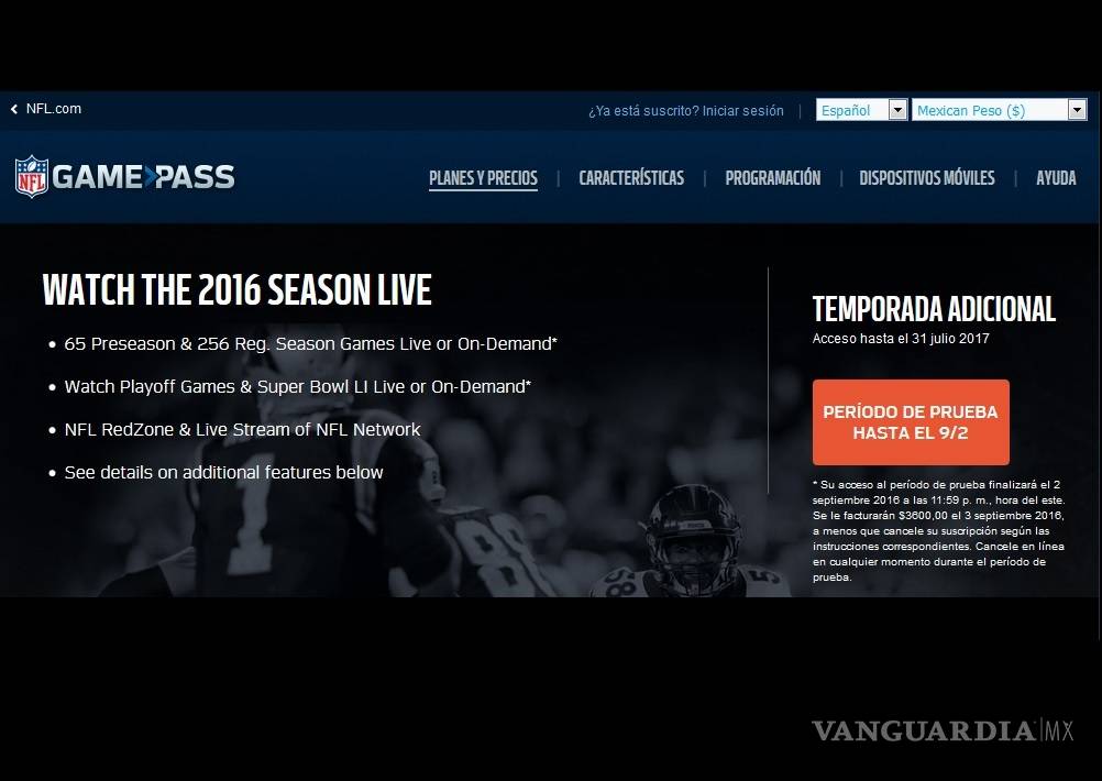 $!Ya podrás ver todos los juegos de la NFL en México desde un dispositivo móvil