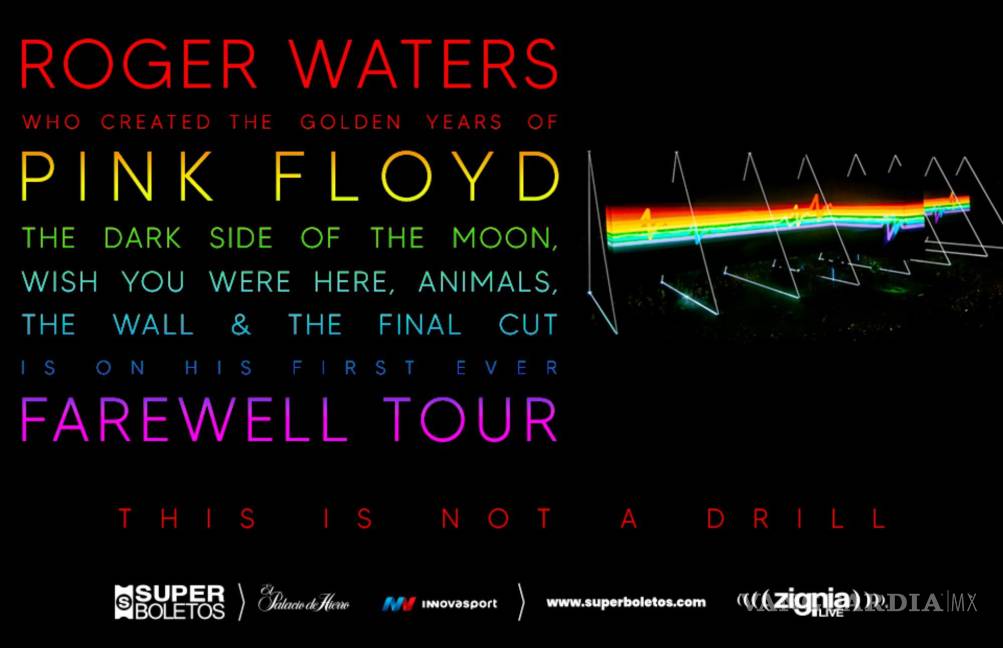 $!Poster promocional del concierto de Roger Waters en la Arena Monterrey.