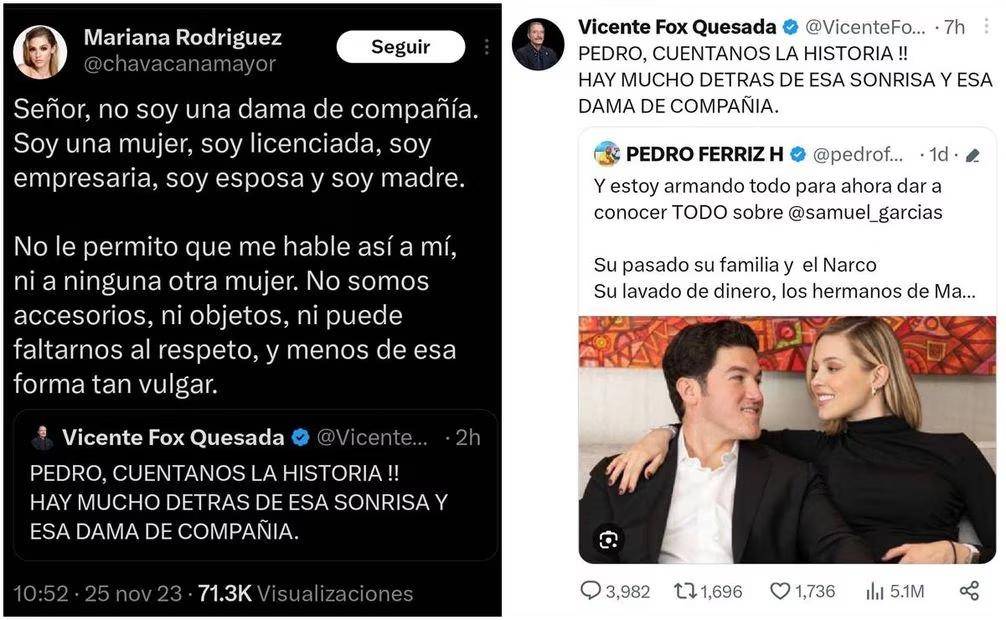 $!‘Con la fosfo fosfo nadie se mete’... Mariana Rodríguez se burla por cierre de cuenta X de Vicente Fox