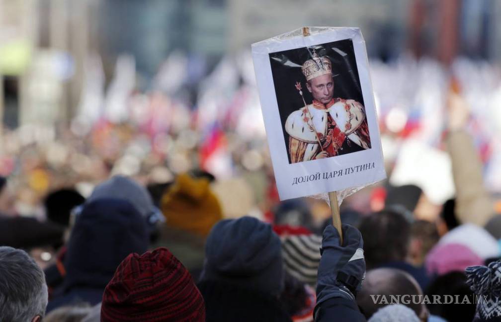 $!Miles de rusos protestan contra Putin