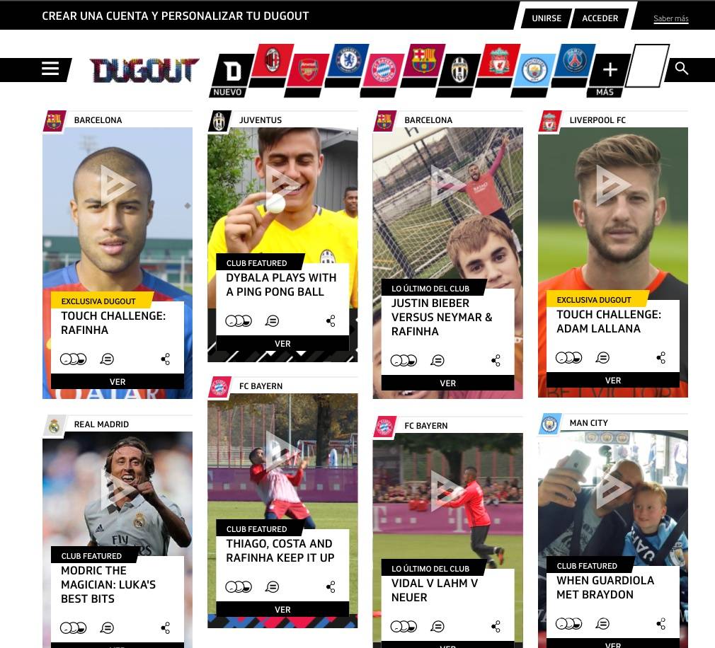 $!Dugout, la plataforma social de los grandes del fútbol europeo