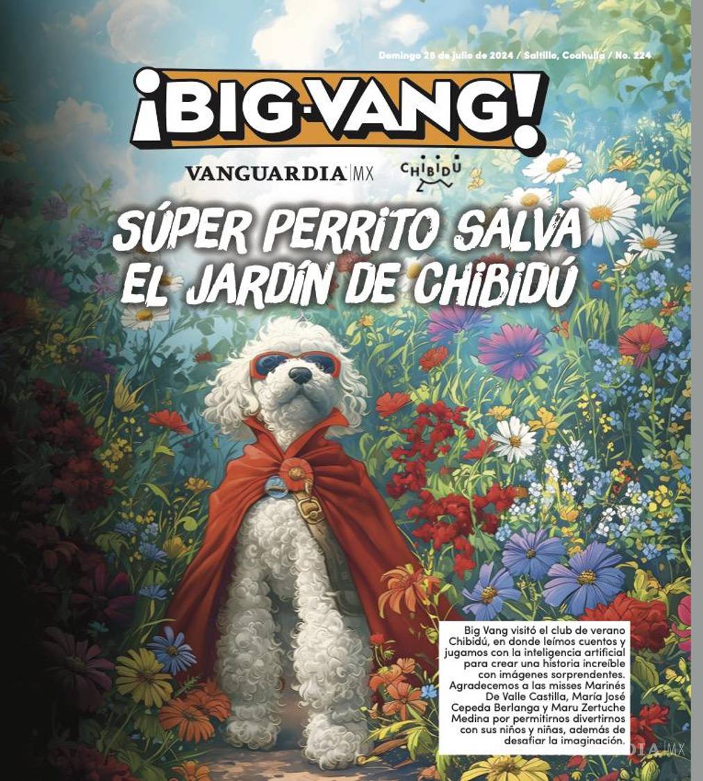 $!En el Campamento Chibidú, niñas y niños crearon historias ilustradas con IA, incluyendo un cuento inspirado en Perrito, la mascota de Marinés de Valle.