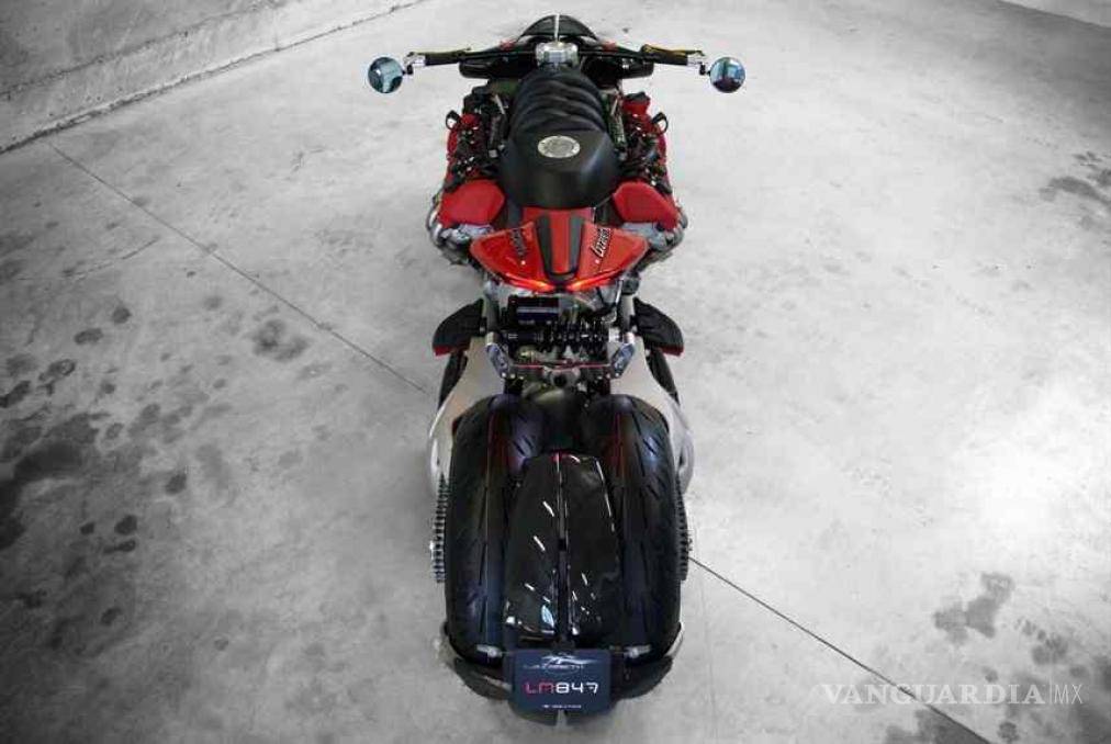 $!Lazareth LM 847, bestial motocicleta con alma Maserati
