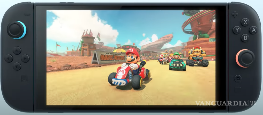 $!Nintendo Switch 2: Revelan diseño oficial con un primer vistazo a Mario Kart 9 (VIDEO)