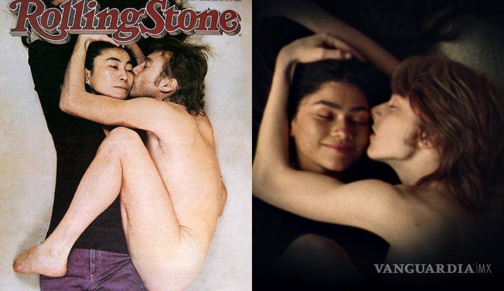 $!Incluso, “Euphoria” va más allá y recrea la escena de Yoko Ono y John Lennon en la portada de la revista Rolling Stone.