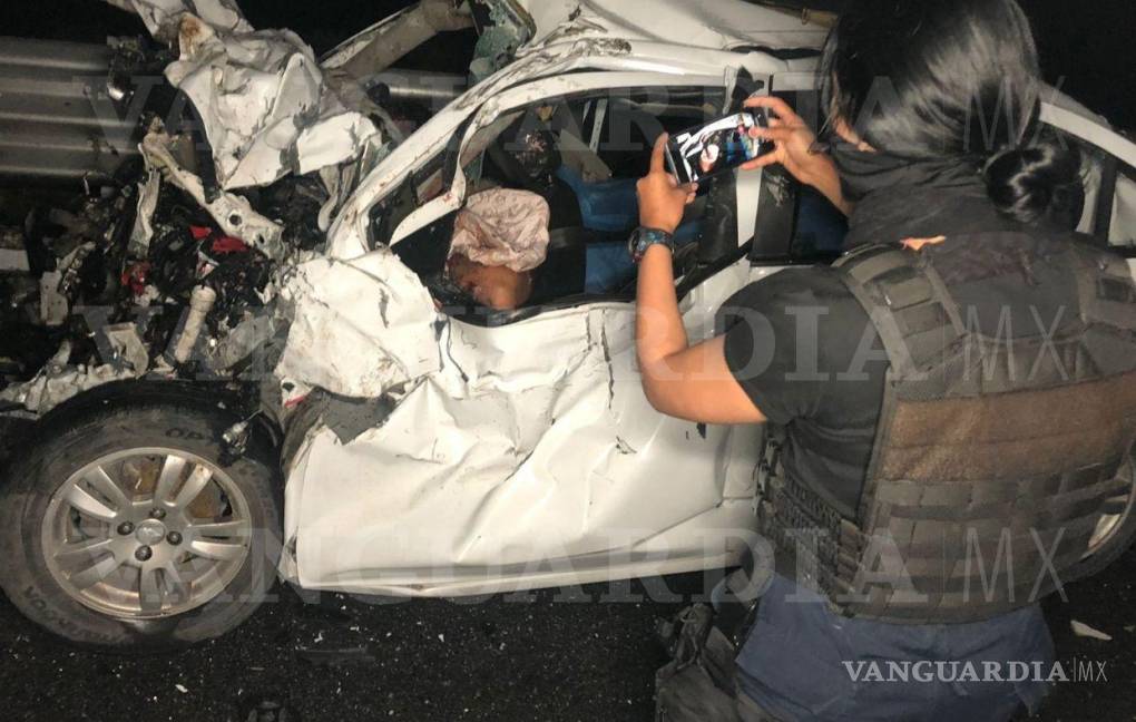 $!Tragedia: Seis muertos deja accidente en carretera Saltillo-Zacatecas