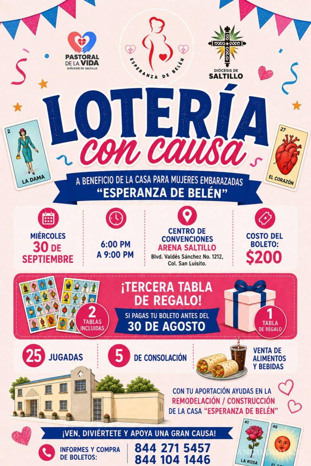 $!“Lotería con Causa” recaudará fondos para mujeres embarazadas en situación vulnerable