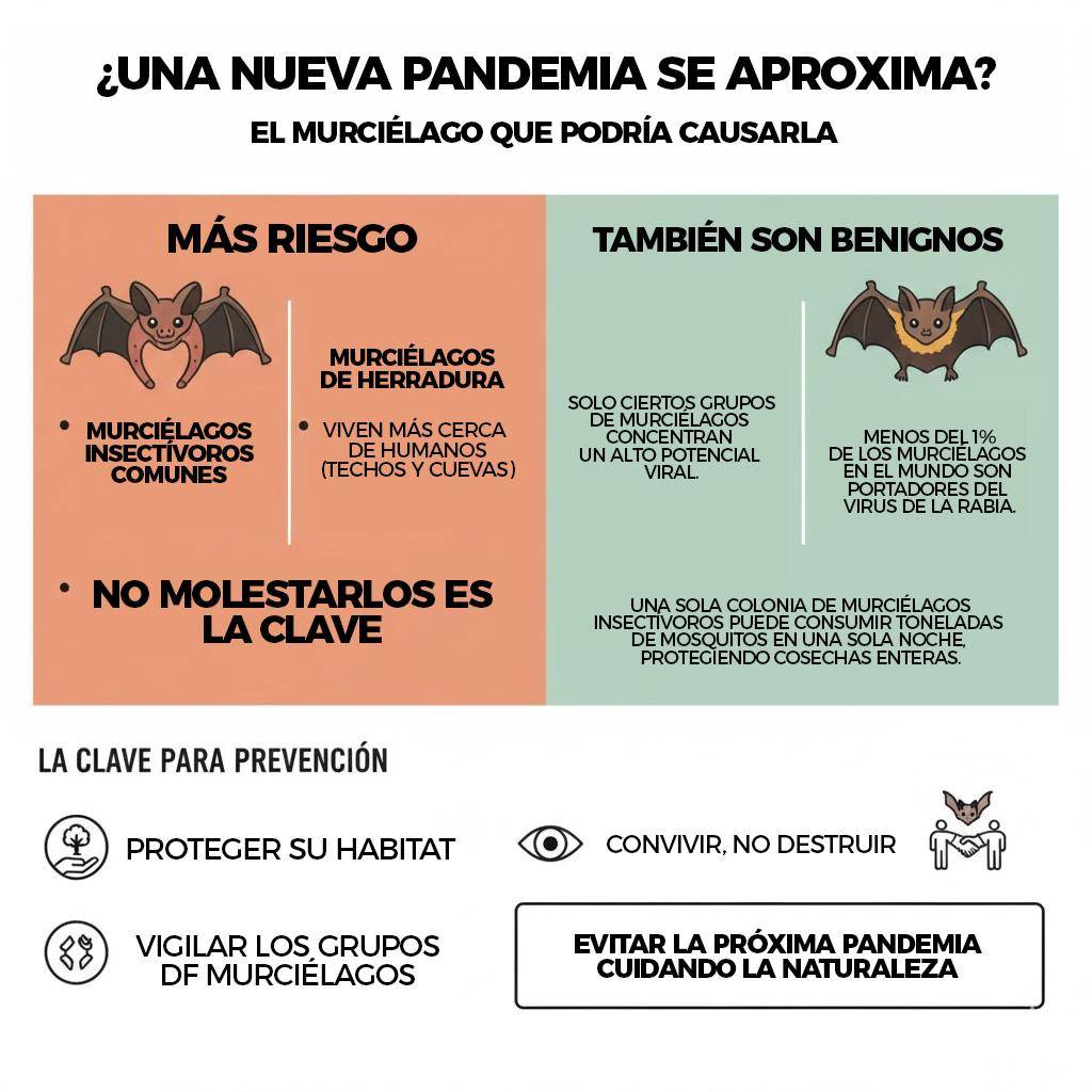 $!¿Una nueva pandemia se aproxima?... científicos localizan al murciélago que podría causarla