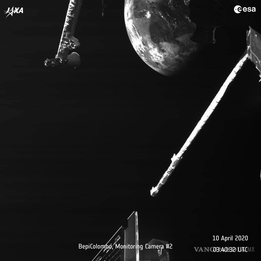 $!Mira cómo la sonda espacial BepiColombo se despide de la Tierra para seguir con su destino a Mercurio