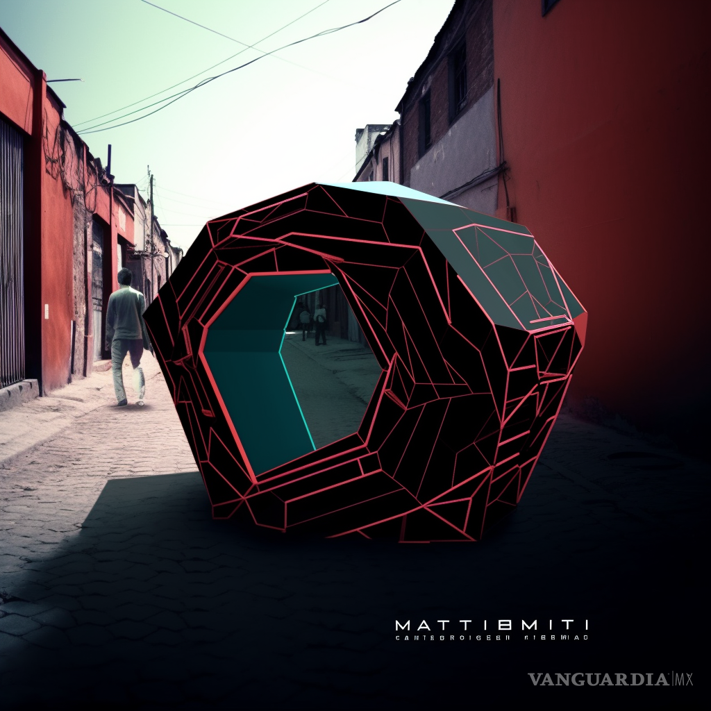 $!Versión X7. Entre las pruebas se generaron resultados que no concordaban exactamente con el resultado que se esperaba. En este caso se obtuvo algo así como una escultura digital en el corredor de un barrio popular.